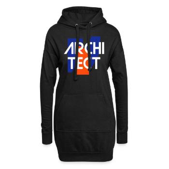 Architect (geometric figures) - Hoodie Dress - black - Front