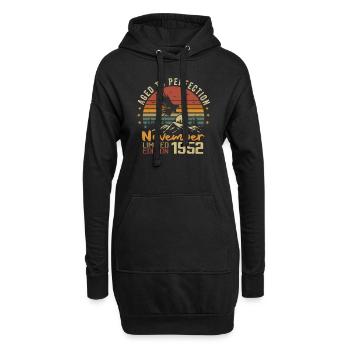Die Legenden wurden im November 1952 - 1952 geboren - Hoodie-Kleid - Schwarz - Vorne