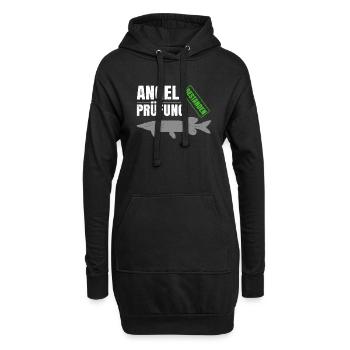 Angelprüfung Bestanden - Hoodie-Kleid - Schwarz - Vorne