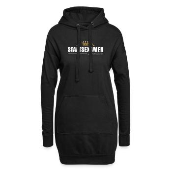 Zahnmedizin Staatsexamen - Hoodie-Kleid - Schwarz - Vorne