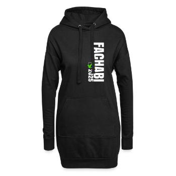 Fachabi Bestanden 2025 - Hoodie-Kleid - Schwarz - Vorne