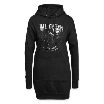 HALLOWEEN-NACHT - Hoodie-Kleid - Schwarz - Vorne