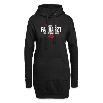 Ab Jetzt Bitte Facharzt Für Intensivmedizin - Hoodie-Kleid - Schwarz - Vorne
