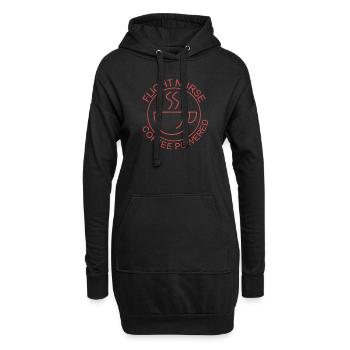 Flight Nurse Coffee Powered Luftrettung - Hoodie-Kleid - Schwarz - Vorne