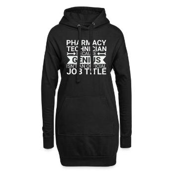 Pharmacy technician Genius - Hoodie-Kleid - Schwarz - Vorne