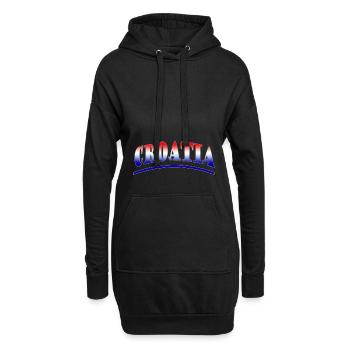 Croatia, Croatia - Hoodie Dress - black - Front