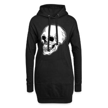 Skull Skeleton Skull Horror Cadeau d’Halloween - Sweat-shirt à capuche long Femme - noir - Devant