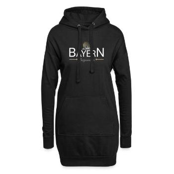 Bayern Bergwandern - Hoodie-Kleid - Schwarz - Vorne