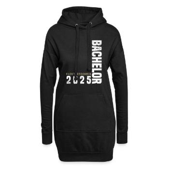 Bachelor Elektrotechnik 2025 - Hoodie-Kleid - Schwarz - Vorne