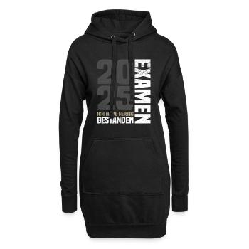 Examen Bestanden 2025 - Ich Habe Fertig - Hoodie-Kleid - Schwarz - Vorne