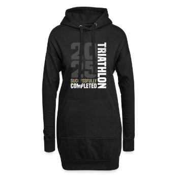 Triathlon 2025 - Hoodie-Kleid - Schwarz - Vorne