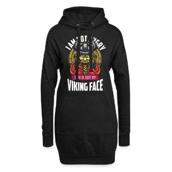 Valhalla Thor Krieger - Sweat-shirt à capuche long Femme - noir - Devant