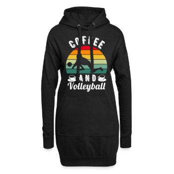Volleyball Volleyballer Beach Volleyball Spieler - Hoodie-Kleid - Schwarz - Vorne
