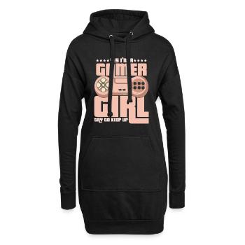 Gaming - Hoodie-Kleid - Schwarz - Vorne