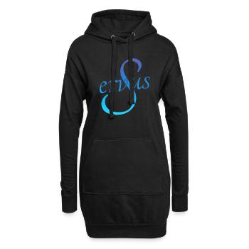 Servus - Hoodie-Kleid - Schwarz - Vorne