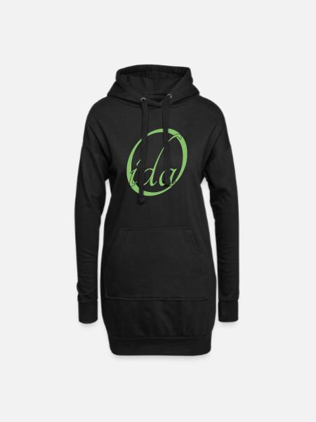 Oida - Hoodie-Kleid - Schwarz