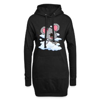 Animal Lover Australie Animal Gift Cloud Koala - Sweat-shirt à capuche long Femme - noir - Devant