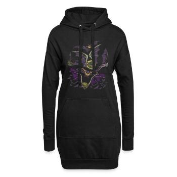 Animal Lover Night Animal Gift Bat - Sweat-shirt à capuche long Femme - noir - Devant