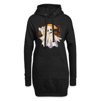 Ghost Halloween Gift Cute Ghost - Hoodie Dress - black - Front