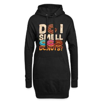 Est-ce que je sens quelque chose comme Donuts Funny Gift Donuts - Sweat-shirt à capuche long Femme - noir - Devant