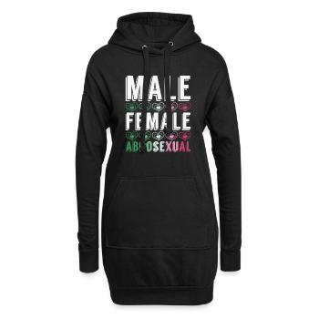 LGBTQIA Gay Pride Month Cadeau Abrossexual - Sweat-shirt à capuche long Femme - noir - Devant