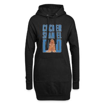 Dogs Daddy Father's Day Gift Cocker Spaniel - Hoodie Dress - black - Front