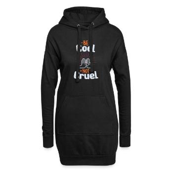 Be Cool Shirt - shake hands black - Hoodie-Kleid - Schwarz - Vorne