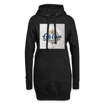 Logo luxueux pour les voyages d’évasion d’élite - Sweat-shirt à capuche long Femme - noir - Devant