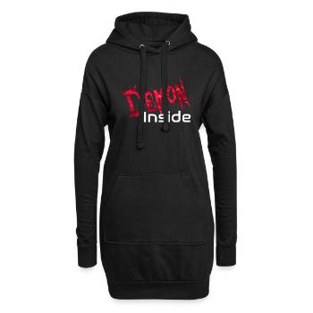 Demon Inside - Hoodie-Kleid - Schwarz - Vorne
