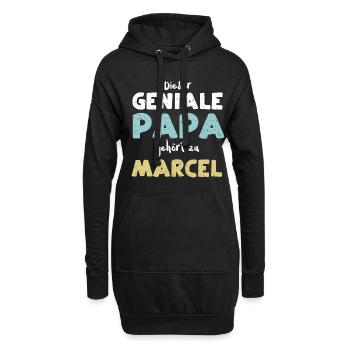 Dieser Geniale Papa Gehört Zu Ma... - Hoodie-Kleid - Schwarz - Vorne