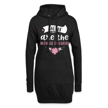 Les mamans sont les gardiennes ultimes - Sweat-shirt à capuche long Femme - noir - Devant