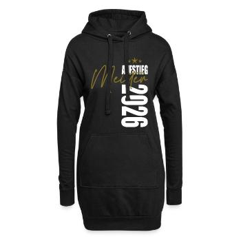 Meister 2026 - Hoodie-Kleid - Schwarz - Vorne