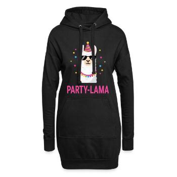 Groupe de Carnaval de costumes de lamas Femmes hommes - Sweat-shirt à capuche long Femme - noir - Devant