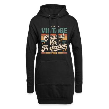 Vintage Mai 1965 – Perfektion seit 61 Jahren - Hoodie-Kleid - Schwarz - Vorne