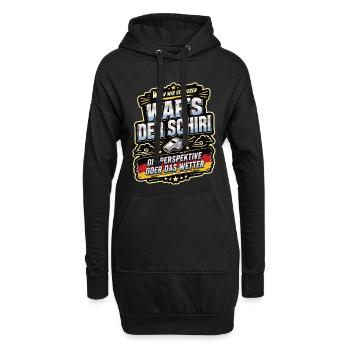 Wenn wir verlieren, war’s der Schiri - Hoodie-Kleid - Schwarz - Vorne