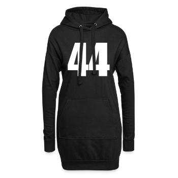 44 - Hoodie-Kleid - Schwarz - Vorne