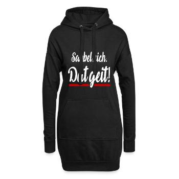 Sabbel nich dat geit Plattdeutsch lustige Sprüche - Hoodie-Kleid - Schwarz - Vorne
