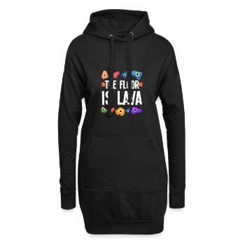 Bergsteiger Sportklettern Kletterhalle Boulderer - Hoodie-Kleid - Schwarz - Vorne