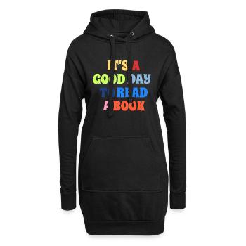 Schule Schüler Lehrer Lesen Geschenkidee - Hoodie-Kleid - Schwarz - Vorne