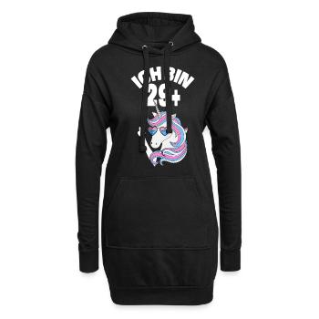 Einhorn Ich Bin 29 Plus 30. Geburtstag Geschenk - Hoodie-Kleid - Schwarz - Vorne