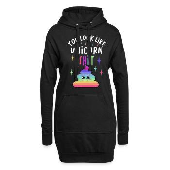 Vous ressemblez à Unicorn Shit Funny Unicorn - Sweat-shirt à capuche long Femme - noir - Devant