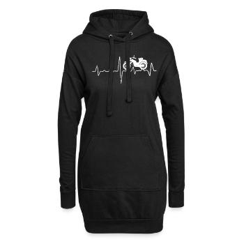 Pilote cyclomoteur cyclomoteur cadeau cyclomoteur - Sweat-shirt à capuche long Femme - noir - Devant