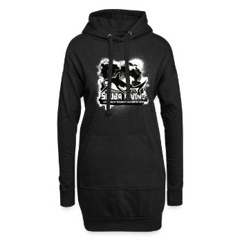 Plongée sous-marine Shark Reef Fin de la zone de confort - Sweat-shirt à capuche long Femme - noir - Devant