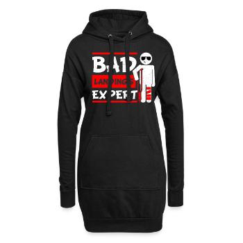 Bad Landings Expert Jambe cassée - Sweat-shirt à capuche long Femme - noir - Devant