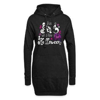 Halloween Girl November Gift Cadeau - Sweat-shirt à capuche long Femme - noir - Devant