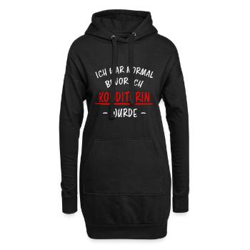Konditorin Lustiger Spruch Torten Backen Geschenk - Hoodie-Kleid - Schwarz - Vorne