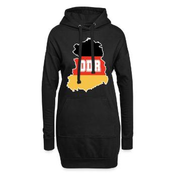 Bloc de l’Est RDA - Sweat-shirt à capuche long Femme - noir - Devant