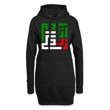 Zan Zendegi Azadi Mahsa Amini Iran - Hoodie-Kleid - Schwarz - Vorne