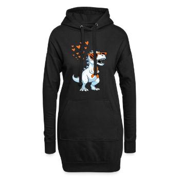 Soutien à la sensibilisation à la sclérose en plaques - Sweat-shirt à capuche long Femme - noir - Devant