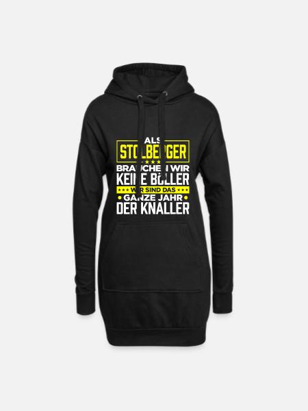 STOLBERGER - Böller - Hoodie-Kleid - Schwarz